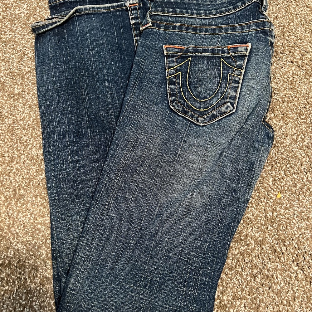 True Religion Women's Dark Blue Boot Cut Jeans
